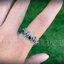 แหวนเงินแท้ ทรงมงกุฎ ฝังพลอยกรีนสวาไลท์ Sterling Silver 925 NSRG2523
