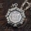 กรอบพระลายเกล็ดมังกร ทรงแปดเหลี่ยม Sterling Silver 925 NSSV3130