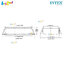 Intex Rectangular Frame Pool 2.6x1.6x0.65 m no.28271 + Bestway Frame Pool Cover 2.64x1.74 m no.58105