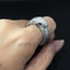 แหวนเงินแท้ ลายงูกินหาง ดวงตาฝังพลอย (รุ่นใหญ่ 8mm) Ouroboros Sterling Silver 925 NSRG2709