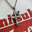 จี้เงินแท้ งูเลื้อยบนไม้กางเขน Sterling Silver 925 NSPD2422