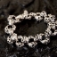 ข้อมือเงินแท้ หัวกะโหลก Sterling Silver 925 NSSK176