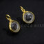 เลี่ยมผ่าหวาย ลูกอมมงคลไซส์เล็ก เนื้อเงิน Sterling Silver 925 - Gold 9K NSGD2677