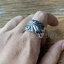 แหวนขนนก ฟรีไซส์ Feather Ring Sterling Silver 925 NSRG1200