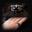 แหวนเงินแท้ลายกอธิคฝังนิลแท้ Sterling Silver 925 NSRG1471