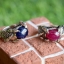 แหวนกรงเล็บมังกรฝังทับทิมแท้ เม็ดโต Sterling Silver 925 NSRG2324