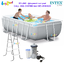 Intex Rect. Prism Frame Pool 3x1.75x0.8 m w/Cartridge Filter Pump (12V) & Ladder no.26784GN