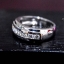 แหวนทองคำขาวแท้ White Gold 18 K เพชรแท้เรียง 7 เม็ด NSGD1754