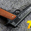 ปืนอัดลมเหล็ก Colt 1911 Limited Edition ชักยิงทีล่ะนัด ลำกล้องยาว 7.5 นิ้ว หนัก 491 กรัม ใช้ลูกกระสุนพลาสติก 6 มิล