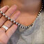 สร้อยคอ ลายบอลกลมรมดำ 5มิล Star of David T-Bar 23" Sterling Silver 925 NSNL546