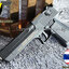 ปืนอัดลมพลาสติก Desert Eagle ชักยิงทีล่ะนัด นกสับได้ ลำกล้องยาว 7.5 นิ้ว หนัก 407 กรัม ใช้ลูกกระสุนพลาสติก 6 มิล (เป็นโลหะเฉพาะสไลน์ท่อนหลังเท่านั้น)