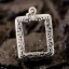กรอบพระสไตล์หลุยส์ พร้อมพระ องค์สีขาว พิมพ์สมเด็จวัดปากน้ำ แท้ Sterling Silver925 NSSV948
