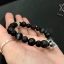 สร้อยข้อมือนิล ลาวา ไทเกอร์อายส์ Beads Skulls Sterling Silver 925 NSBL2162
