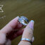 แหวนเงินแท้ ลายขนนก แหวนฟรีไซส์ หน้ากว้าง 5 mm Sterling Silver 925 NSRG2840