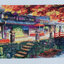 home-1131 *สินค้าหมด* ชุดปักครอสติช ลายร้านน้ำชาญี่ปุ่น (ปักเต็มผืนผ้า ไม่มีเดินเส้น ผ้า11CT พิมพ์ลาย ปัก 3 เส้นเล็ก) ขนาด 60*45 ซม.ผ้าครอสติช 11CTพิมพ์ลายปักบนผ้า ไหมคอตตอน 43 สี ผังลาย เข็ม