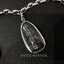 ตัวอย่างงานเลี่ยมผ่าหวายกรอบพระเงินแท้ ทรงรูปหยดน้ำ กรอบเงินแท้ Sterling Silver 925 NSSV2790
