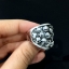 แหวนเงินแท้กะโหลก หน้าใหญ่ Sterling Silver 925 NSRG2199