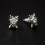 ต่างหูเงินแท้ โล่ห์ดาบฝังเพชร Sterling Silver 925 NSER1892
