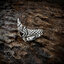 แหวนพญานาคคาบแก้ว ปากฝังทับทิมสีโอเล่รุ่นเล็ก Sterling Silver 925 NSRG2692