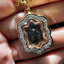เหรียญพญาเต่าเรือน เนื้อเงินแท้ เลี่ยมกรอบทองแท้ ฝังเพชรแท้ Gold NSGD3039