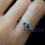 แหวนเงินแท้ลายดอกเฟลอร์ดาลีส์ หรือ ดอกลิลลี่่ ทรงเล็ก Sterling Silver 925 NSRG2045