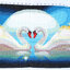 swan-1101 *สินค้าหมด* ชุดปักครอสติช ลายหงส์คู่ (ปักเต็มผืนผ้า ไม่มีเดินเส้น ปักครั้งละ 3 เส้นเล็ก) ขนาดใหญ่ 145*47 ซม.ผ้าครอสติช 11CTพิมพ์ลายปักบนผ้า ไหมคอตตอน 33 สี ผังลาย เข็ม