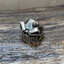 แหวนเงินแท้ หัวกะโหลก ฝังดวงตากาเนตแท้ Sterling Silver 925 NSRG2311