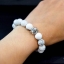 สร้อยข้อมือฮาวไลท์แท้ 10mm มิกซ์เม็ดบีทเงินแท้พระสังกัจจายน์ Sterling Silver 925 NSSV2019