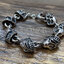 สร้อยข้อมือเงินแท้ หัวกะโหลก Sterling Silver 925 NSBL1832