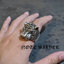 แหวนเสือพาดลายกอธิค รุ่นไม่ฝังตา Super Gothic Ring of Tiger Sterling Silver 925 NSRG2774