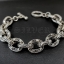 สร้อยข้อมือ โซ่กราฟฟิก ล็อค T-Bar Sterling Silver 925 NSBL1698