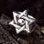 แหวนเงินแท้ ดาว 6 แฉก Star of David Sterling Silver Ring. NSRG882