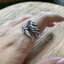 แหวนเงินแท้ มังกรฟรีไซส์ ตัวเรือนตัน Sterling Silver 925 NSRG812