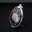 เลี่ยมกรอบพระ ผ่าหวาย ตามทรงพลาสติกแบบกันน้ำ Sterling Silver 925 NSSV1906