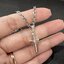 จี้กางเขนเงินแท้ สไตล์เรียบหรู Sterling Silver 925 NSPD2743