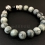 สร้อยข้อมือหินตาเหยียว ขนาด 10mm และชาร์มพิฆเนศ และตัวคั่น Sterling Silver 925 NSBL2210