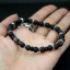 สร้อยข้อมือ ลาวา หรือหินภูเขาไฟ สลับเงินแท้และกะลาตาเดียว ปลุกเสกแล้ว วัดศีรษะทอง (วัดพระราหู) NSSV2059