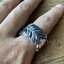 แหวนขนนก ฟรีไซส์ Feather Ring Sterling Silver 925 NSRG1200