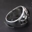 แหวนเงินแท้กางเขนเหล็ก ฝังนิล Sterling Silver NSRG1638