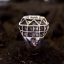แหวนเงินแท้ ดาว 6 แฉก รมดำ Sterling Silver 925 NSRG1479