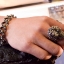 ข้อมือเงินแท้ลายกะโหลก Sterling Silver 925 NSSK703