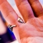 แหวนขนนก ฟรีไซส์ Feather Ring Sterling Silver 925 NSRG1200