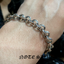 สร้อยข้อมือเงินแท้ ลายโซ่กลมสลักอักษร NOTE SILVER Sterling Silver 925 NSBL2579