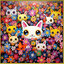 cat-1107 *สินค้าหมด* ชุดปักครอสติช ลายแมวน้อยดอกเดซี่ (ปักเต็มผืนผ้า ไม่มีเดินเส้น ผ้า11CTพิมพ์ลาย ปัก 3 เส้นเล็ก) ขนาด 61*61 ซม. ผ้าครอสติช 11CTพิมพ์ลายปักเต็มลายผ้า ไหมคอตตอน 39 สี ผังลาย เข็ม