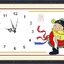 clock-1013 *สินค้าหมด* ชุดปักครอสติช ลายนาฬิกา เงินทองไหลมา ขนาด 87*44 ซม.ผ้าครอสติช 11CTพิมพ์ลายปักบนผ้า ไหมคอตตอน 20 สี ผังลาย เข็ม