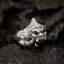 แหวนเงินแท้ราหู ฝังนิลแท้ทรงกลม Sterling Silver 925 NSRG1429