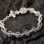 สร้อยข้อมือลายวัชระ กลาง Vajra-Dorje Bracelet Sterling Silver 925 NSBL1366
