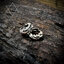 ต่างหูห่วงเงินแท้ ลายกราฟฟิกลายน้ำ Sterling Silver 925 NSER1723