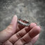 แหวนเงินแท้ เกล็ดมังกรรอบวงDIAMOND CUT Sterling Silver 925 NSRG3103