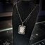 กรอบพระสไตล์หลุยส์ พร้อมพระ องค์สีขาว พิมพ์สมเด็จวัดปากน้ำ แท้ Sterling Silver925 NSSV948